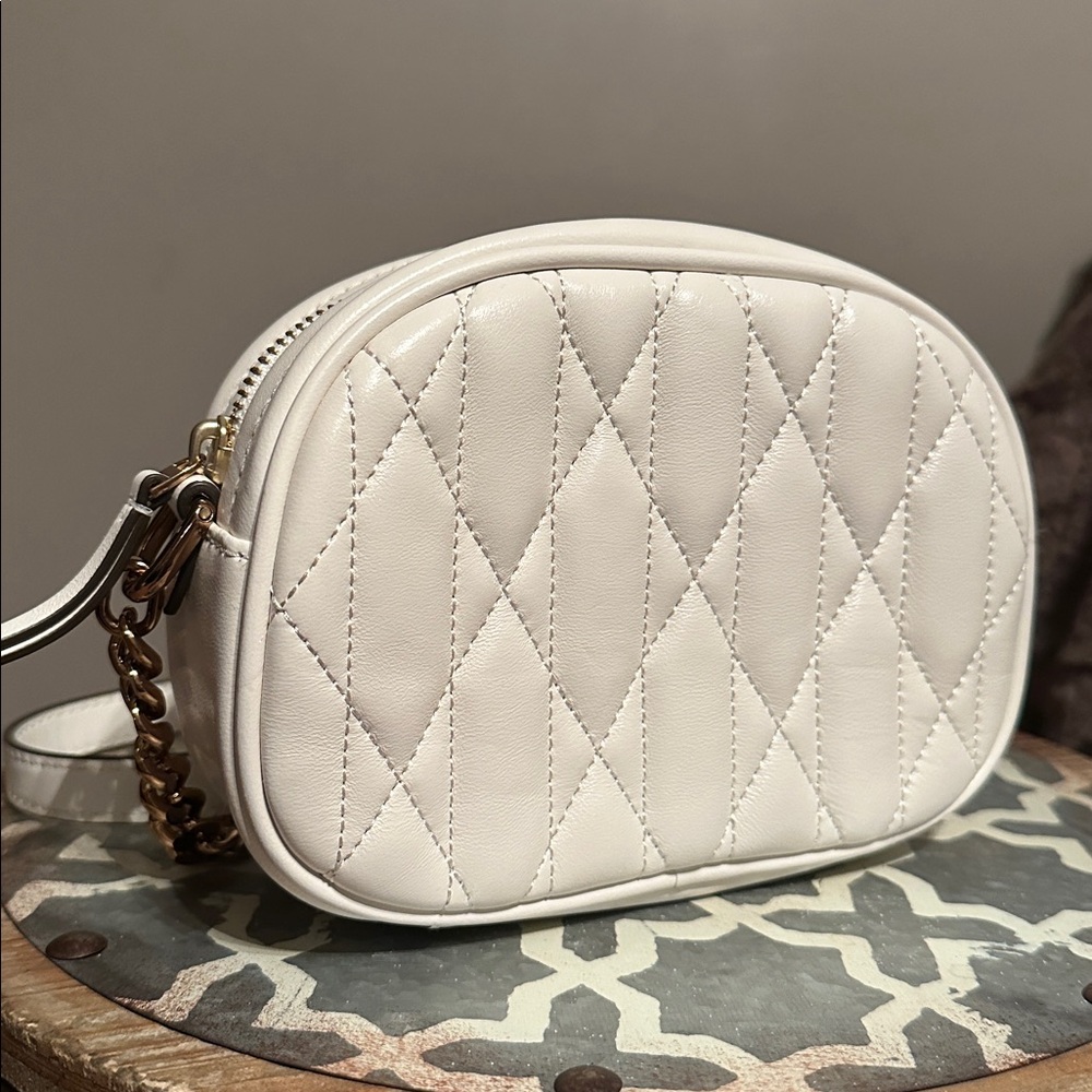 TORY BURCH KIRA CHEVRON QUILTED FLORAL SMALL CAMERA BAG - Picture 4 of 7